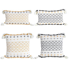 Tassel Bohemia Cotton Breathable 100% Cotton Sofa Throw Pillowcase