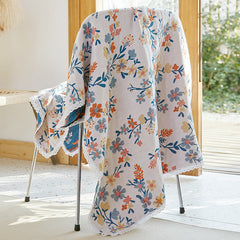 Toalha de banho de gaze de algodão puro toalha absorvente macia para uso doméstico