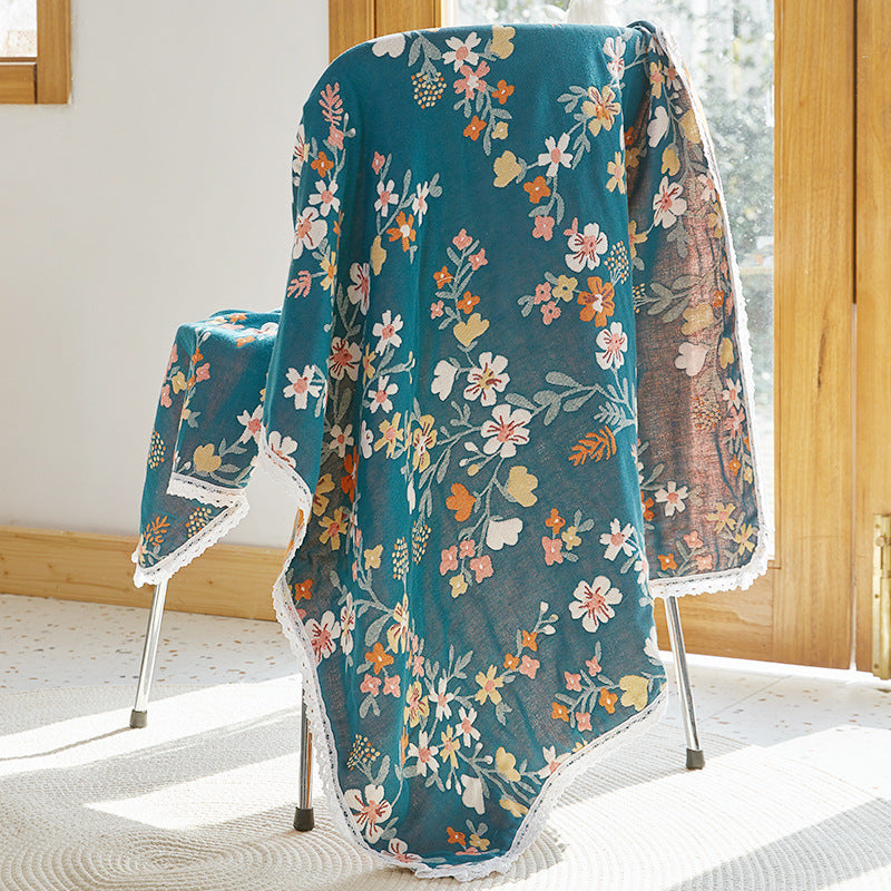 Toalha de banho de gaze de algodão puro toalha absorvente macia para uso doméstico