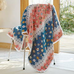 Toalha de banho de gaze de algodão puro toalha absorvente macia para uso doméstico