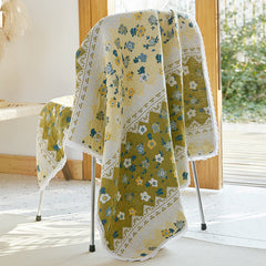 Toalha de banho de gaze de algodão puro toalha absorvente macia para uso doméstico