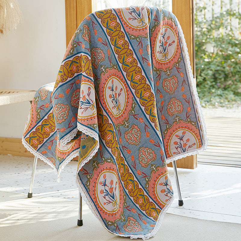 Toalha de banho de gaze de algodão puro toalha absorvente macia para uso doméstico