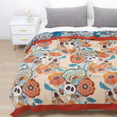 Cobertor de toalha de gaze de algodão premium único cobertor de toalha de algodão duplo