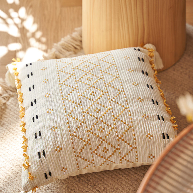 Tassel Bohemia Cotton Breathable 100% Cotton Sofa Throw Pillowcase