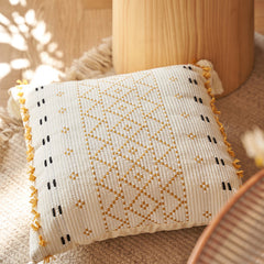 Tassel Bohemia Cotton Breathable 100% Cotton Sofa Throw Pillowcase