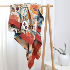 Cobertor de toalha de gaze de algodão premium único cobertor de toalha de algodão duplo