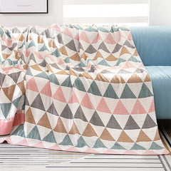 Cotton Geometric Pattern Household Throw Blanket