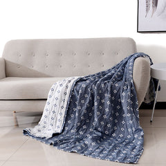 Four Seasons Student Nap 100% Cotton Sofa Throw Blanket Quilt