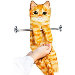 Cute Cat Absorbent Hand Towel Face Towel