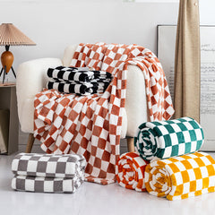 Four Season Plaid Checkerboard Blanket Sofa Throw Blanket