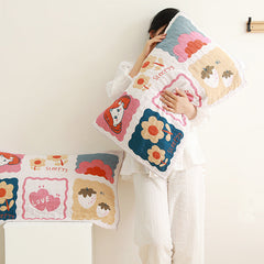 Cotton Gauze Pillowcases Towel Cartoon Soft And Comfortable