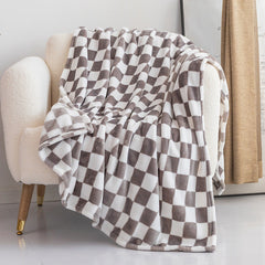 Four Season Plaid Checkerboard Blanket Sofa Throw Blanket