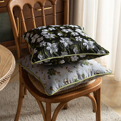 Floral Jaccquard Vintage Soft Breathable Sofa Pillowcase