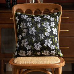 Floral Jaccquard Vintage Soft Breathable Sofa Pillowcase