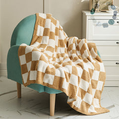 Plaid Checkerboard Four Season Blanket Sofa Throw Blanket