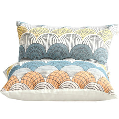 2 Pieces Rectangular Fan Leaf Pillowcases