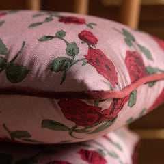 Flower Rose Vintage Breathable Car Sofa Pillow Pillowcase