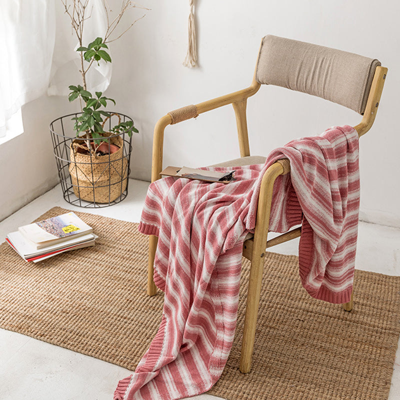 Summer Cotton Striped Sofa Blanket