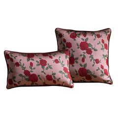 Flower Rose Vintage Breathable Car Sofa Pillow Pillowcase