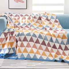 Cotton Geometric Pattern Household Throw Blanket