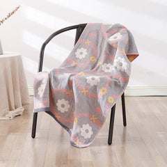 Bohemia Floral Absorbent Cotton Towel Adult Bath Towel