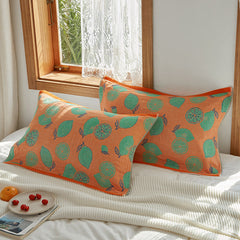 2 Pieces Bohemia Floral Cotton Breathable 100% Cotton Sofa Throw Pillowcase