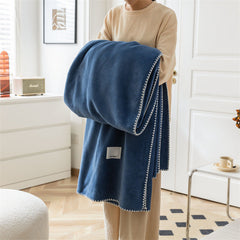 Four Seasons Velvet Double Layer Waffle Nap Blanket Quilt