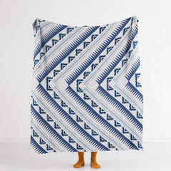 Geometry Knit Four Seasons 100% Cotton Sofa Nap Blanket