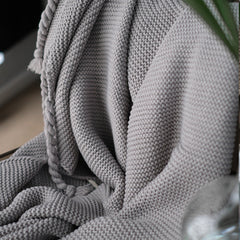 Long Tassel Four Season Flower Blanket Sofa Throw Blanket