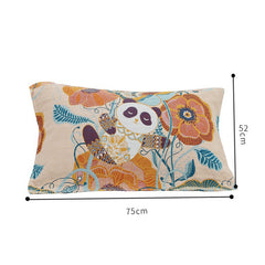 2 Pieces Cotton Gauze Pillowcase Student Cartoon