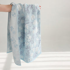 Jacquard Floral Absorbent Cotton Towel Adult Bath Towel