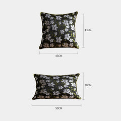 Floral Jaccquard Vintage Soft Breathable Sofa Pillowcase