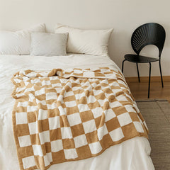 Plaid Checkerboard Four Season Blanket Sofa Throw Blanket