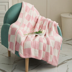 Plaid Checkerboard Four Season Blanket Sofa Throw Blanket