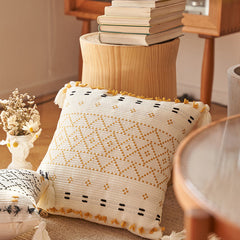 Tassel Bohemia Cotton Breathable 100% Cotton Sofa Throw Pillowcase