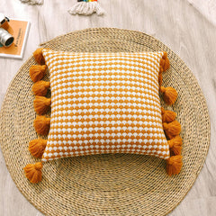 Tassel Acrylic Breathable Sofa Pillow Cushion