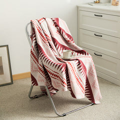 Geometry Knit Four Seasons 100% Cotton Sofa Nap Blanket