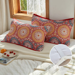 Cotton Gauze Breathable 100% Cotton Sofa Throw Floral Pillowcase