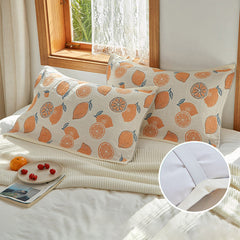 Cotton Gauze Breathable 100% Cotton Sofa Throw Floral Pillowcase