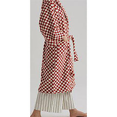 Plaid Stripe Breathable Cotton Gauze Long Sleeve Autumn Winter Warm Bathrobe Absorbent Bathrobe Robe