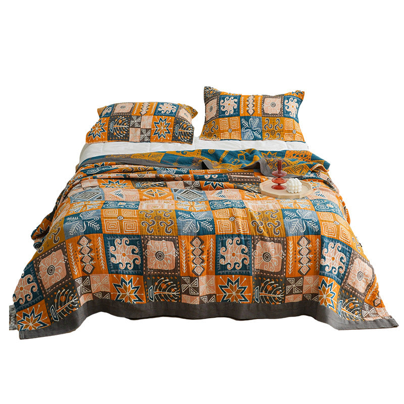 Stripe Bohemia Fleece Throw Blanket,Soft Warm Boho Throw Blanket For Adults Bohemia Bedding For Bed Couch Soft Microfiber 150x200 Cm