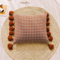 Tassel Acrylic Breathable Sofa Pillow Cushion