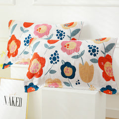 2 Pieces Cotton Print Soft Sweat Absorbent Pillowcases